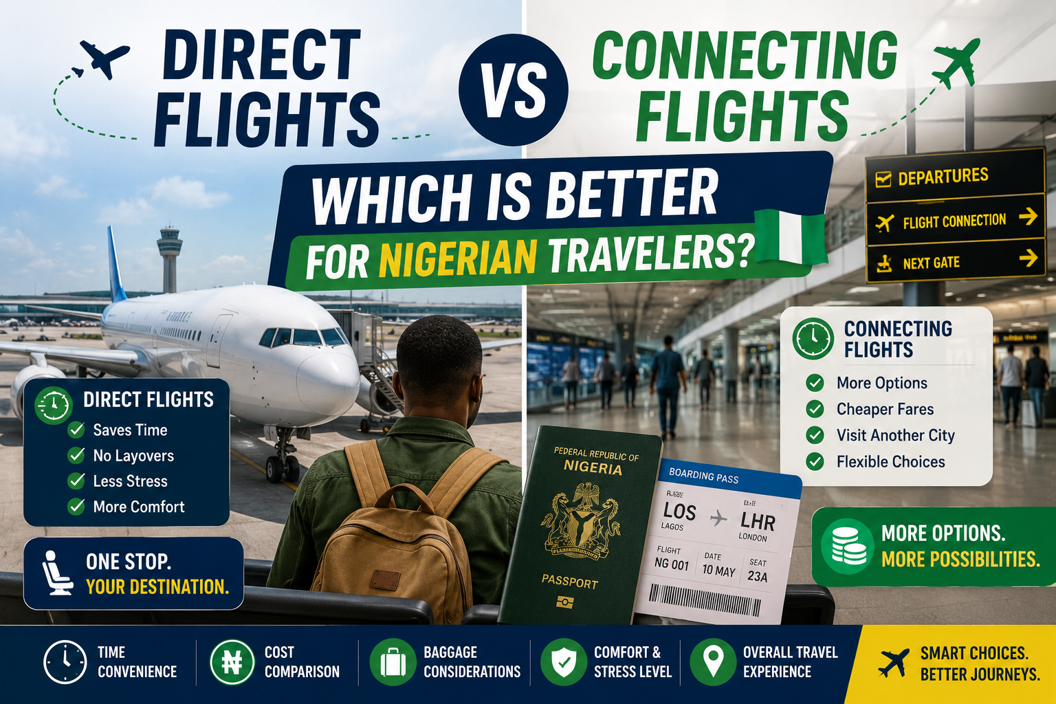 Direct vs Connecting Flights: Which Is Better for Nigerian Travelers in 2026